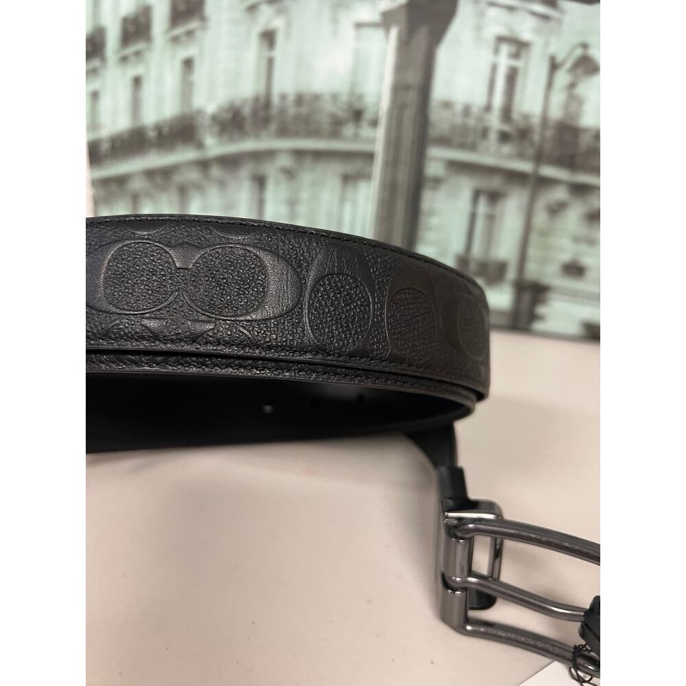 Coach CQ024 Harness Buckle Cut-To-Size Reversible Belt, 38 Mm - Picture 4 of 7